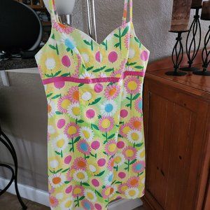 Lilly Pulitzer Vintage Floral Shift Dress-Size 6